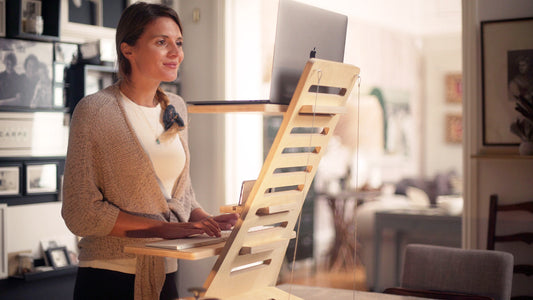 Transitioning from sitting to standing up at work